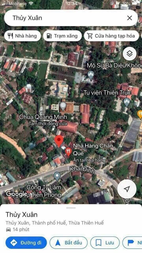 Chủ cần bán nhanh lô đất cạnh nhà hàng Chân Quê và sát đường Khải Định