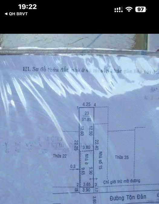 Bán nhà cấp 4 mặt tiền đường Tôn Đản, phường Rạch Dừa, Vũng Tàu, giá 2.7 tỷ