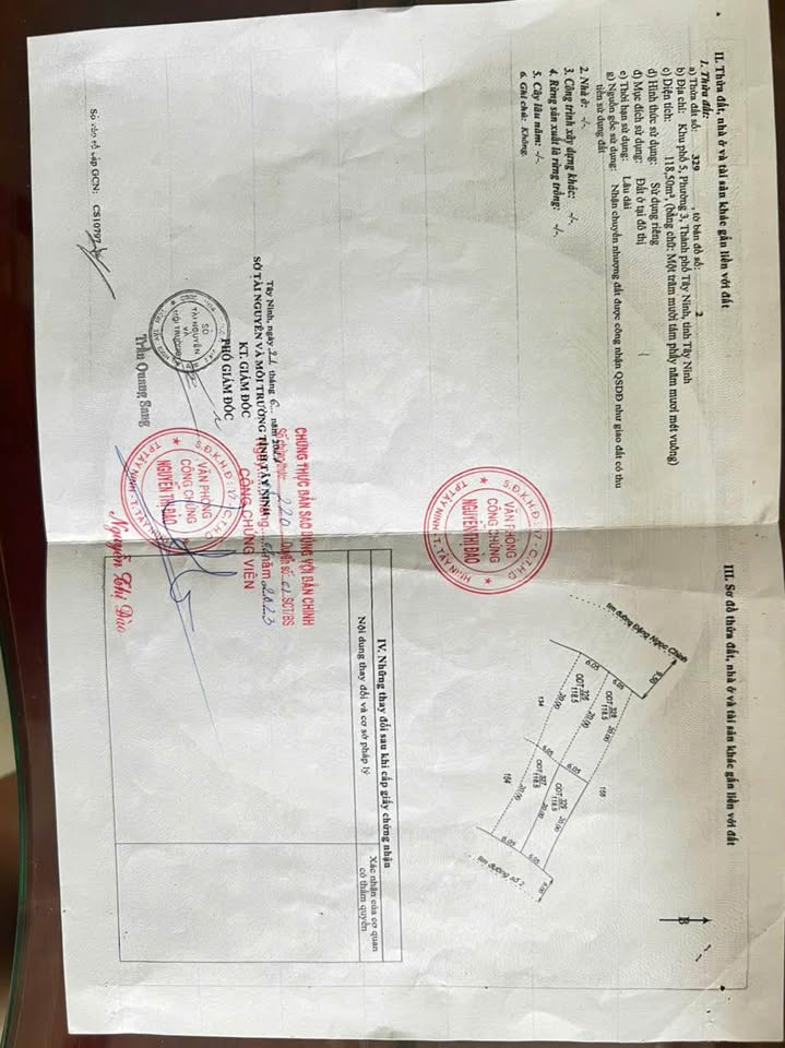 Chủ gửi bán lô đất mặt tiền đường số 2 Trường Chinh, Tây Ninh