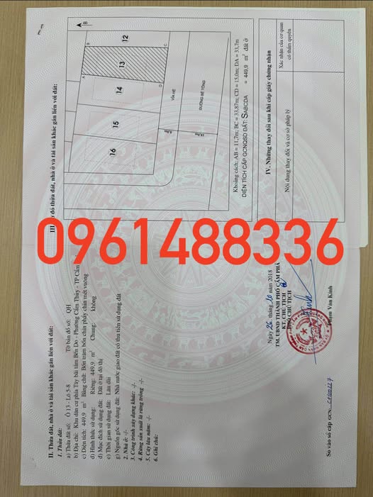 Đất biệt thự hướng Nam 450m2 mặt đường đôi bao biển, giá hời