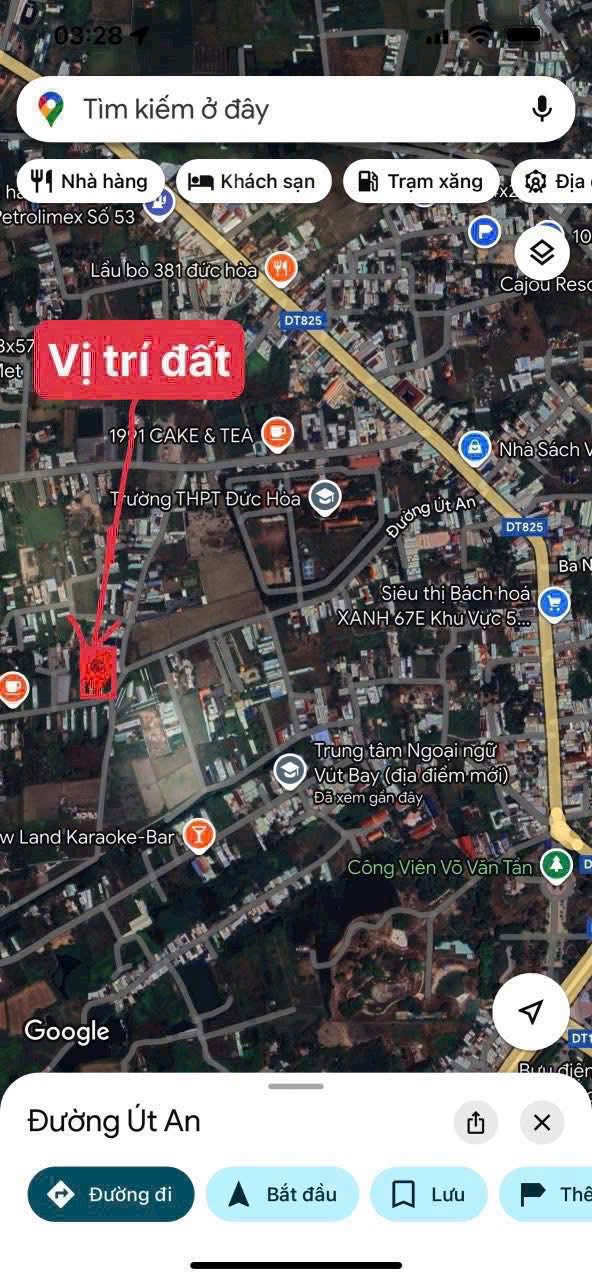 Mảnh đất vàng mặt tiền nhựa Út An, Đức Hòa - An cư lạc nghiệp