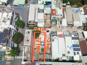 Bán đất thổ cư 221m2, mặt tiền 9.1m đường Võ Thị Sáu, Dĩ An, Bình Dương