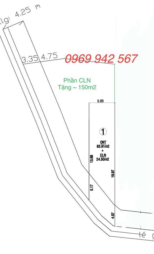 Đất Cần Thơ - Mua 1 được 2, tặng ngay 150m2 đất CLN, giá chỉ 750 triệu