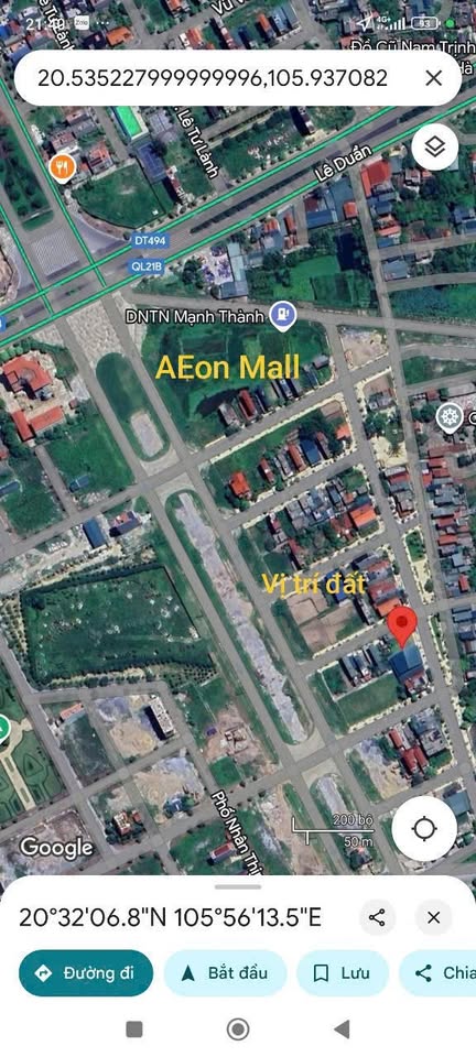 Đất vàng gần AEON Hà Nam - Đầu tư siêu lợi nhuận