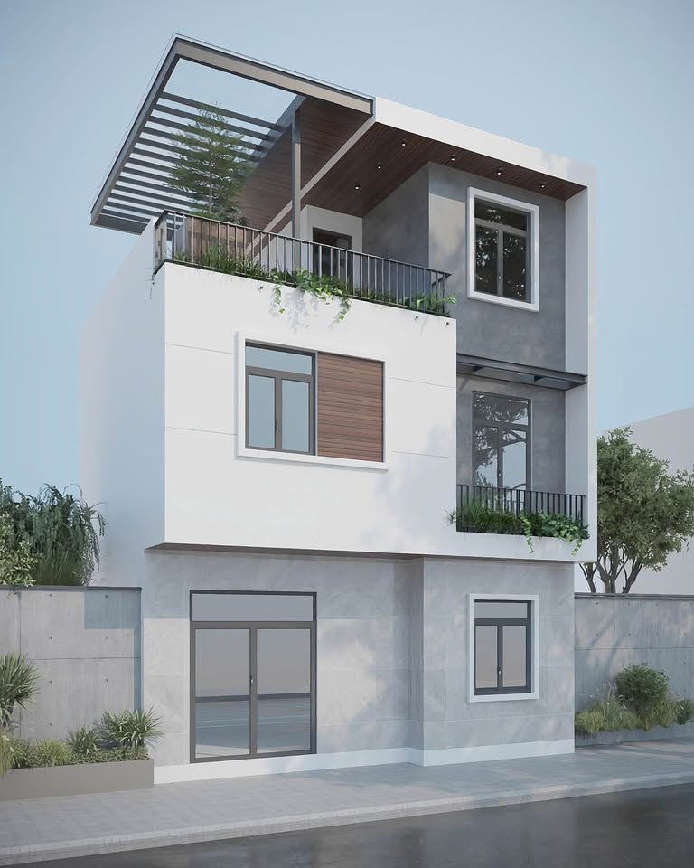 Nhà 2 tầng 1 tum thiết kế hiện đại, gần cầu Đông Hương, giá hấp dẫn