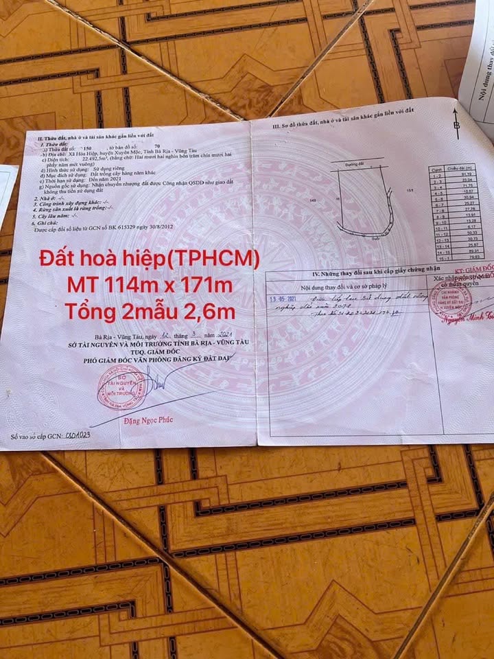 Đất view suối 22,492m2 Hòa Hiệp, giá 5,5 tỷ