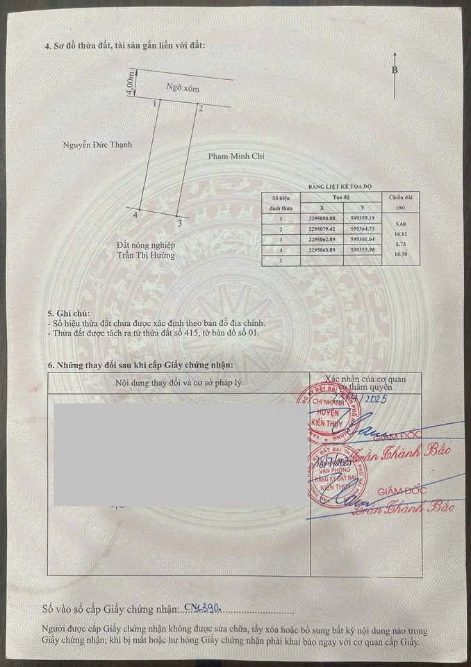 Đất Thái Lai, Kiến Thụy 200m2, mặt tiền 12m, đường 4m, giá chỉ 1 tỷ