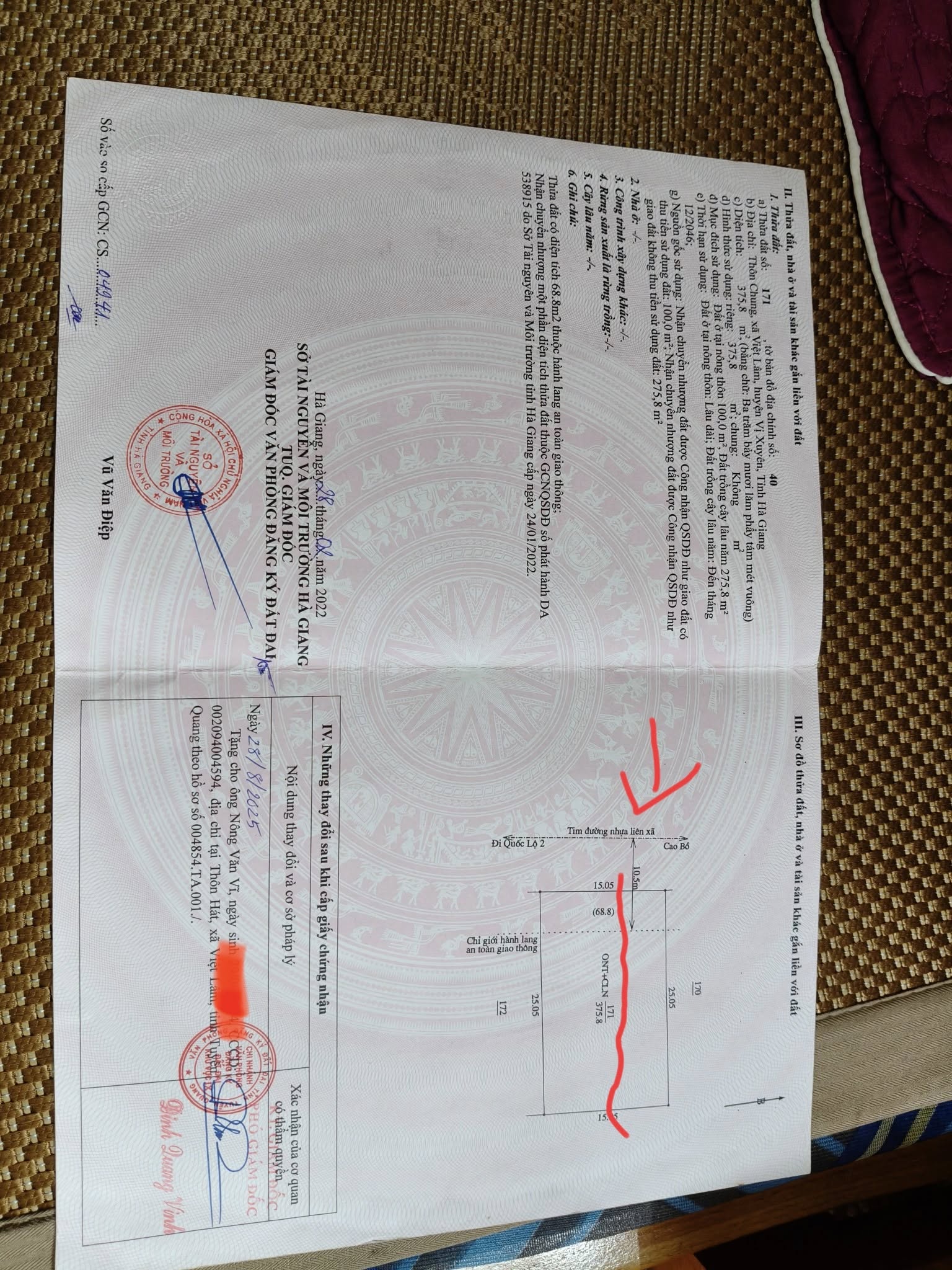 Mảnh đất vàng 6m mặt tiền, 50m sâu, tại Việt Lâm, Hà Giang