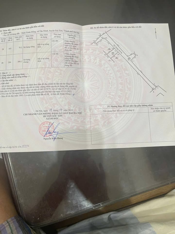 Sở hữu ngay lô đất 70.3m2 tại Xuân Đồng, Sóc Sơn chỉ với 1 tỷ