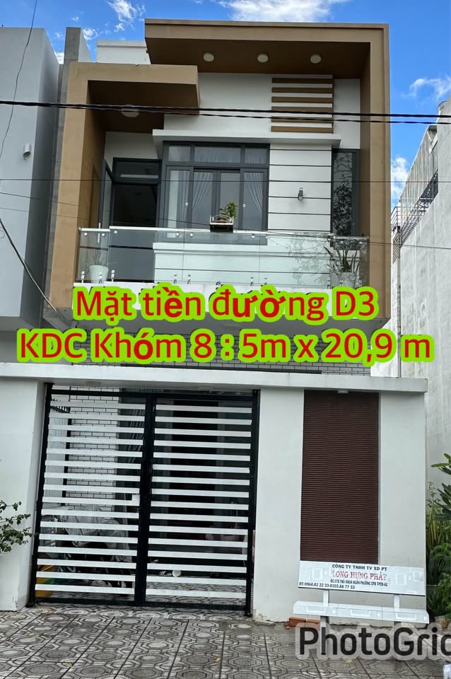 Bán nhà mặt tiền đường D3, phường Châu Phú, Thành phố Châu Đốc, An Giang