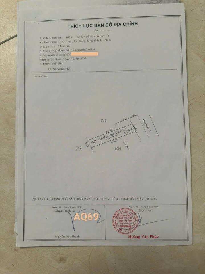 Bán nhà góc 2 mặt tiền nhựa hướng Đông - Bắc, Trảng Bàng, Tây Ninh