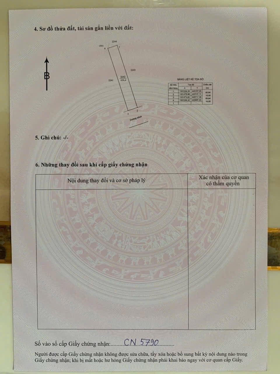 Bán đất 656.4m2 mặt tiền nhựa lớn, xã Đất Đỏ, Bà Rịa - Vũng Tàu