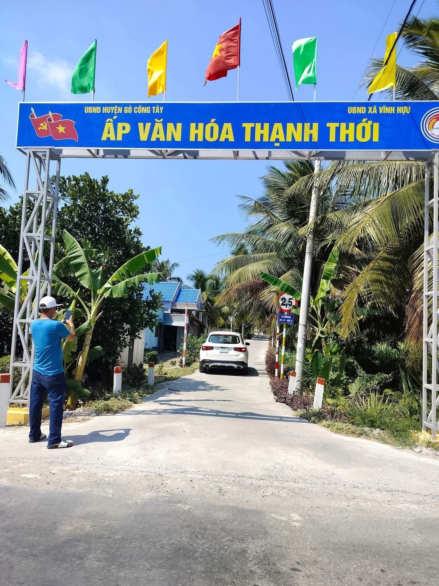 Bán đất 100m² thổ cư, mặt tiền 5m, đường xe 16 chỗ, xã Vĩnh Hựu, Gò Công Tây, Tiền Giang