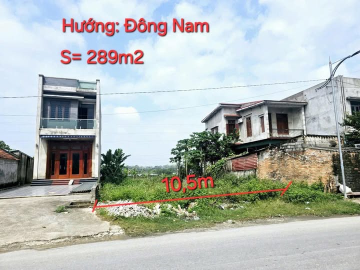 Đất nền Quảng Xương, mặt tiền 10.5m, sổ đỏ trao tay, giá tốt