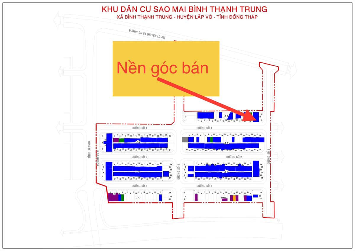 Bán nền góc 176m2 Lấp Vò, Đồng Tháp - Vị trí đắc địa, giá hời