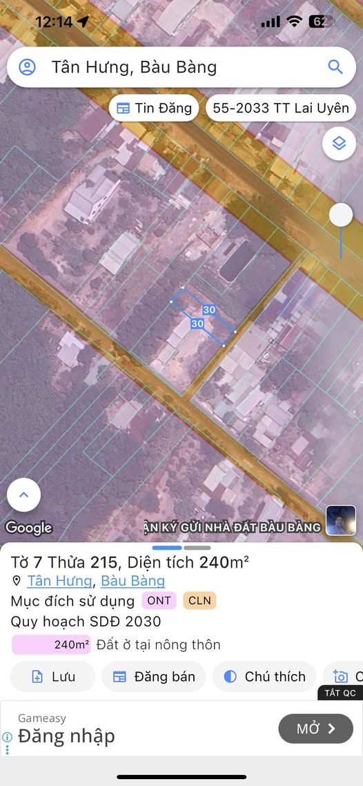 Đất 8x30m, sát DT741, Bình Dương, giá hời như mơ, chốt nhanh kẻo lỡ