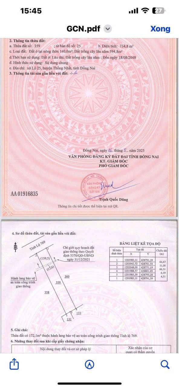 Đất mặt tiền đường 769 Cẩm Mỹ - Kinh doanh đỉnh, giá chỉ 7 tỷ