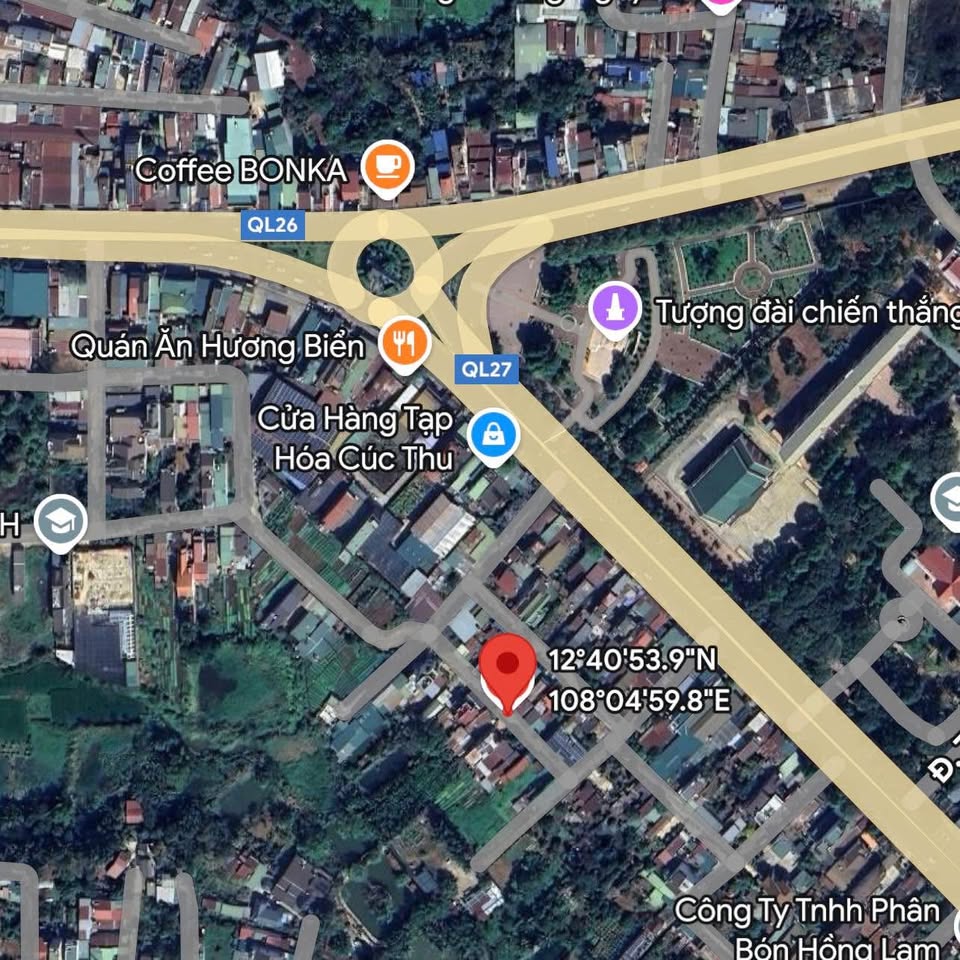 Bán đất 4.5x14m, 1,6 tỷ, hẻm xe hơi Nguyễn Lương Bằng, Đắk Lắk