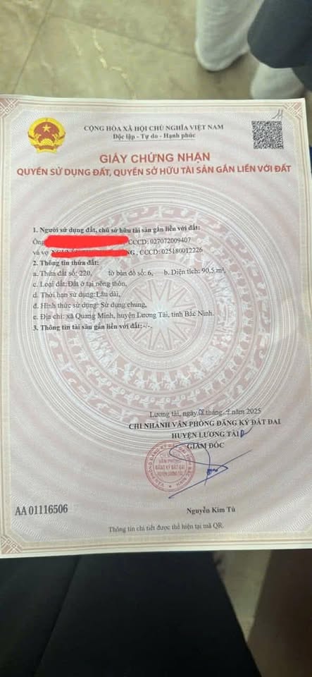 Đất vàng Lương Tài - Sổ sẵn sang tên, ô tô vào tận nơi