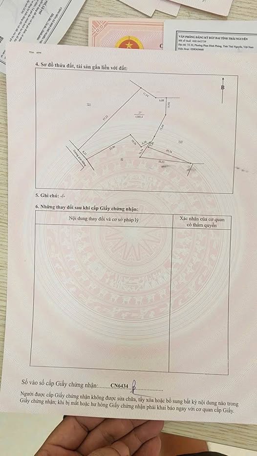 Bán đất 1200m² thổ cư tại Hoá Thượng, Đồng Hỷ, Thái Nguyên