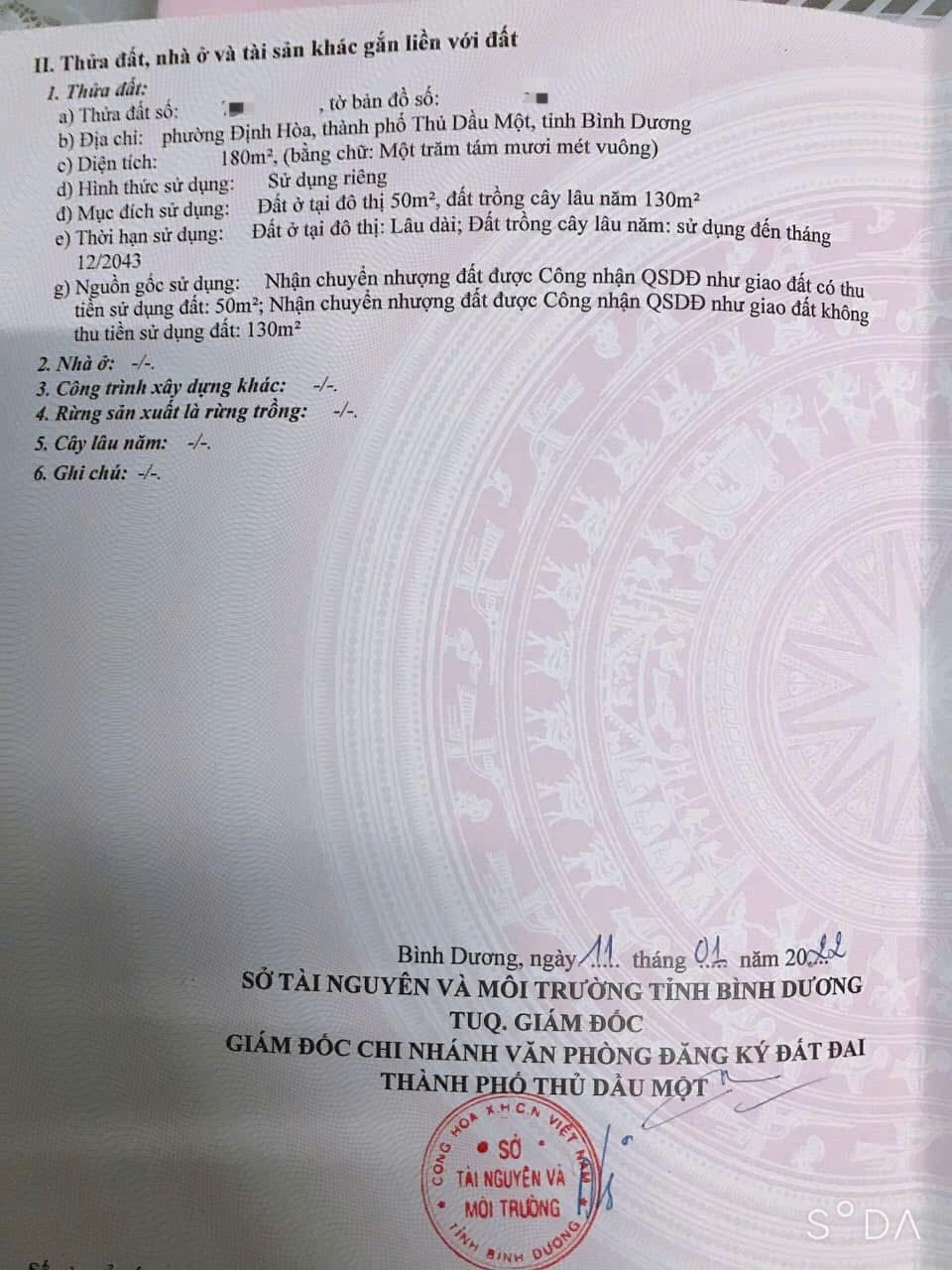 Bán nhà cấp 4 180m2 tại Định Hòa, gần Đại học Quốc tế Miền Đông