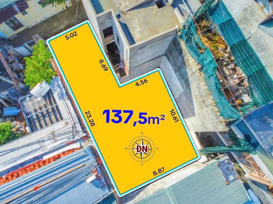 Bán đất 137.5m2 mặt tiền 5m nở hậu, hướng Đông Nam tại kiệt Nguyễn Bỉnh Khiêm, Huế