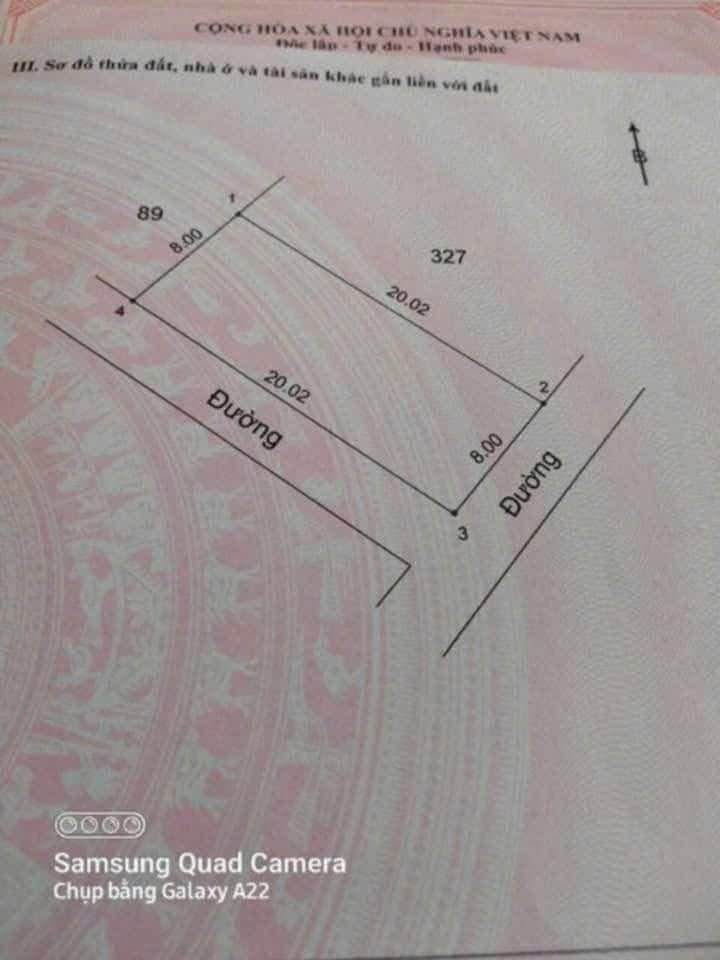 Siêu phẩm đất nền hai mặt tiền, diện tích 8x20m, bám sát trục đường thảm nhựa cổng chào Tân An - Cẩm Bình