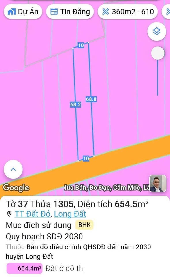 Đất Đỏ: Lô đất 654m2 mặt tiền đường nhựa, sổ sẵn, giá 2 tỷ - Đầu tư hay nghỉ dưỡng, tùy bạn