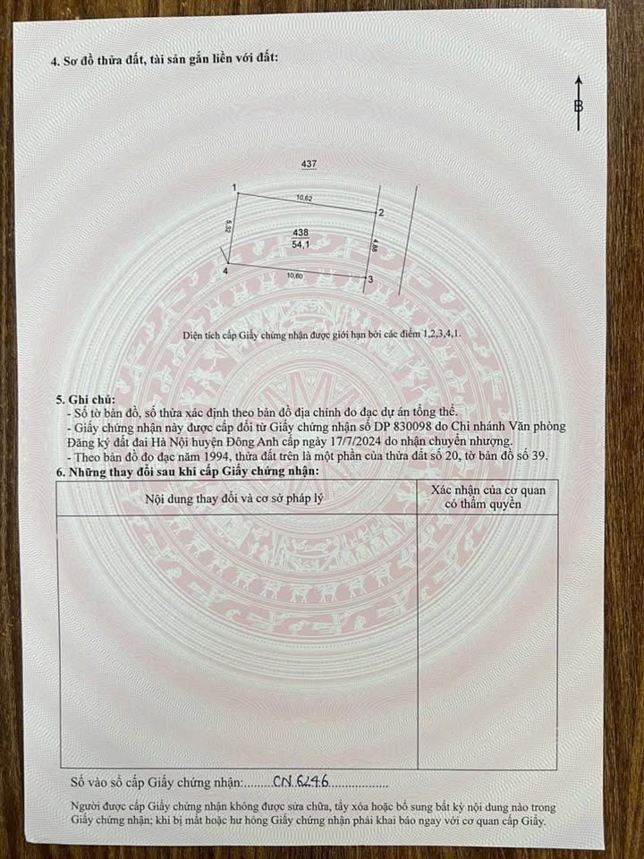 Bán lô đất nở hậu, ô tô vào tận nơi tại Cổ Dương, Tiên Dương, Đông Anh