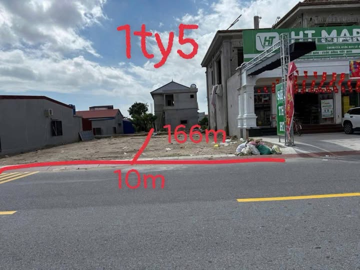 Mặt tiền 10m - 166m2 kinh doanh sầm uất, sẵn sổ, giá 1.5 tỷ