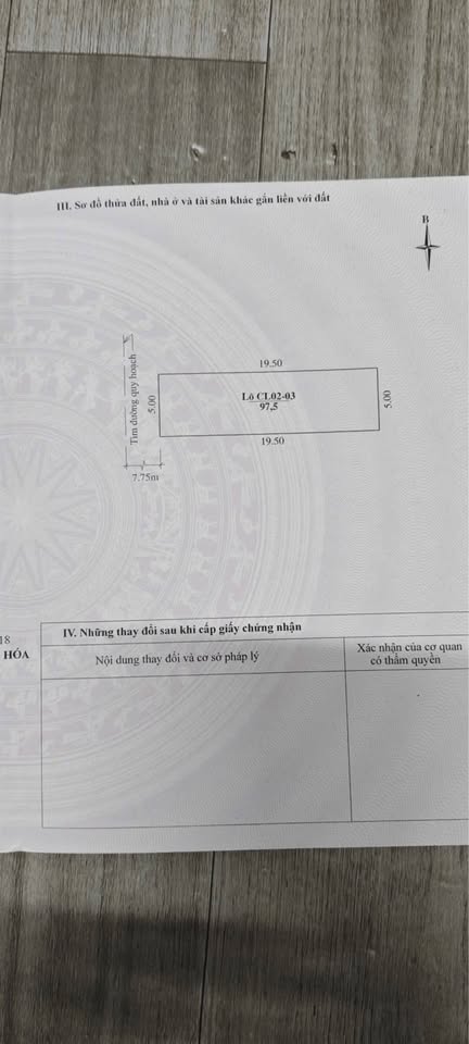 Bán đất khu mặt bằng 6145 Đông Lĩnh, gần bệnh viện Phúc Thịnh, diện tích 97.5m2