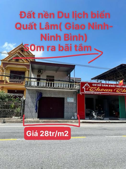 Đất biển Quất Lâm, mặt tiền kinh doanh, cách biển chỉ 30m, giá yêu thương