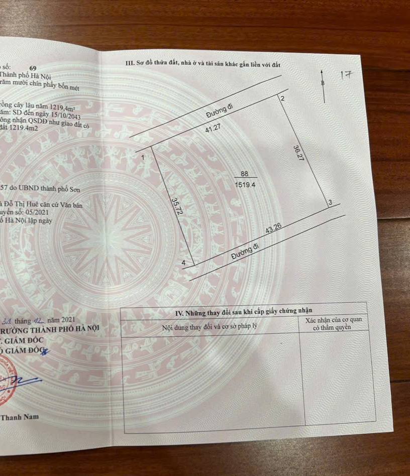 Khám phá cơ hội đầu tư sinh lời vượt trội với lô đất đầy tiềm năng tại thôn Trại Hồ - Đoài Phương