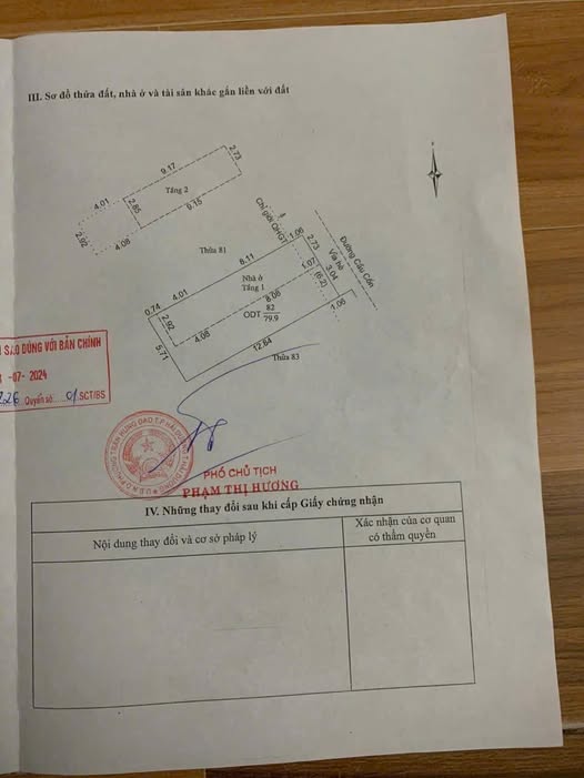 Nhà 2 tầng mặt phố Cầu Cốn - Diện tích 79.9m2 - Giá 4 tỷ