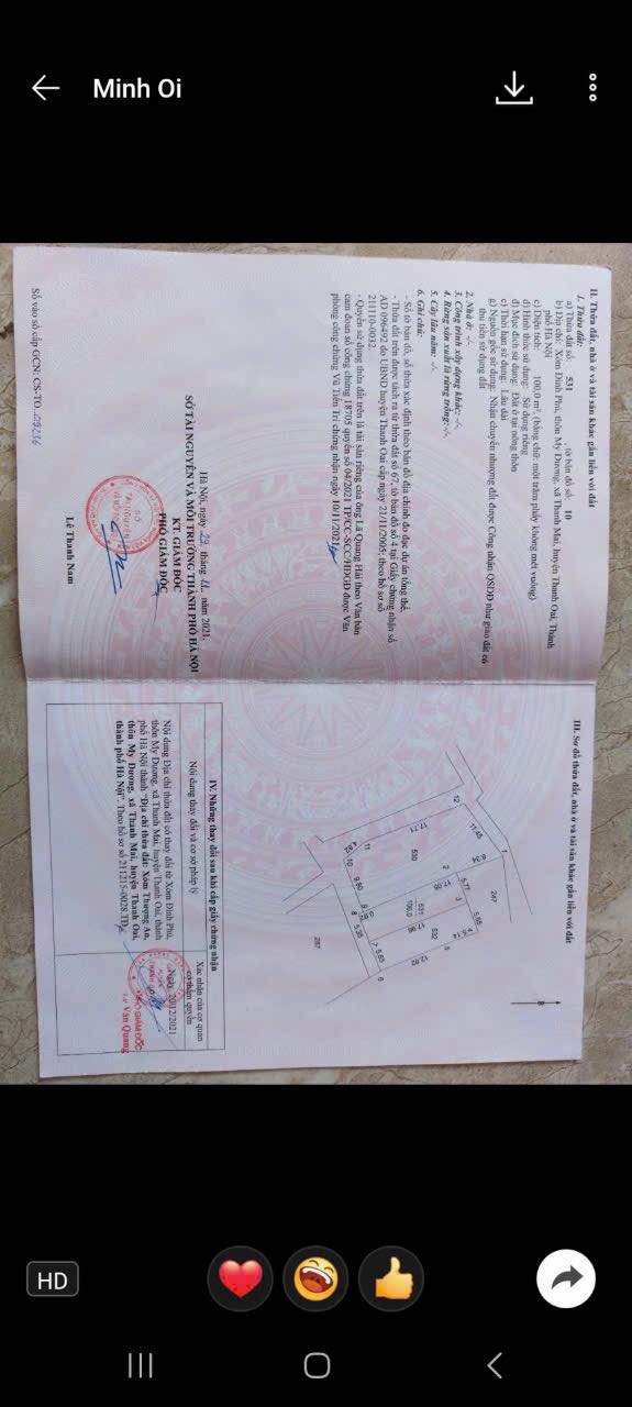 Đất My Dương 100m2, mặt tiền 5m, đường ô tô vào, giá đầu tư