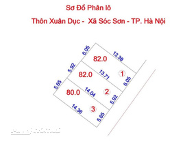 Chính chủ gửi bán lô đất vuông vắn, diện tích 80m2 tại Xuân Đục, Sóc Sơn, Hà Nội