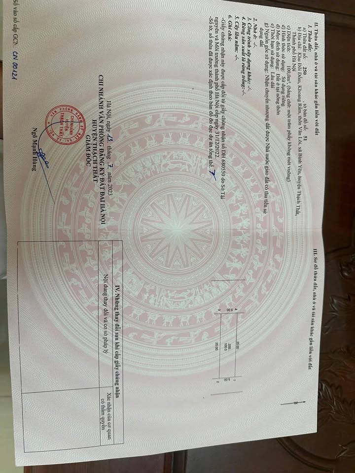 Đất vàng mặt tiền 5m đường vành đai CNC Hòa Lạc - Tiềm năng sinh lời cực khủng