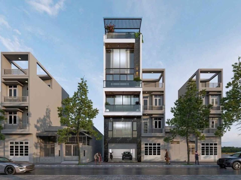 Nhà 68m2 7 tầng view hồ, gara ô tô tránh, vỉa hè rộng