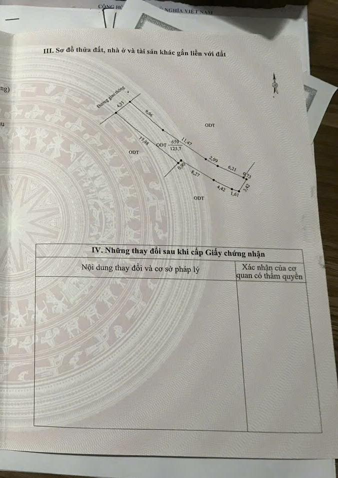 Đất xịn Phú Thọ, 123m2 full thổ cư, ô tô đỗ cửa, giá 1,6 tỷ