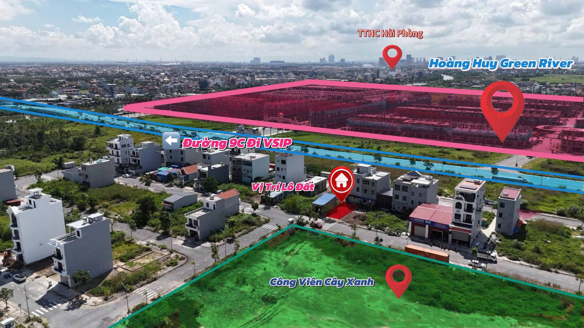 Đất thổ cư 108.8m2 tại TDC Hoa Động, đối diện công viên, trường học, Thủy Nguyên, Hải Phòng