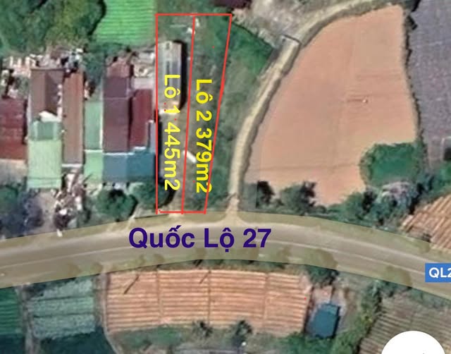 Bán đất mặt tiền Quốc lộ 27, Labouye B - Dran, Đơn Dương, Lâm Đồng sổ hồng riêng