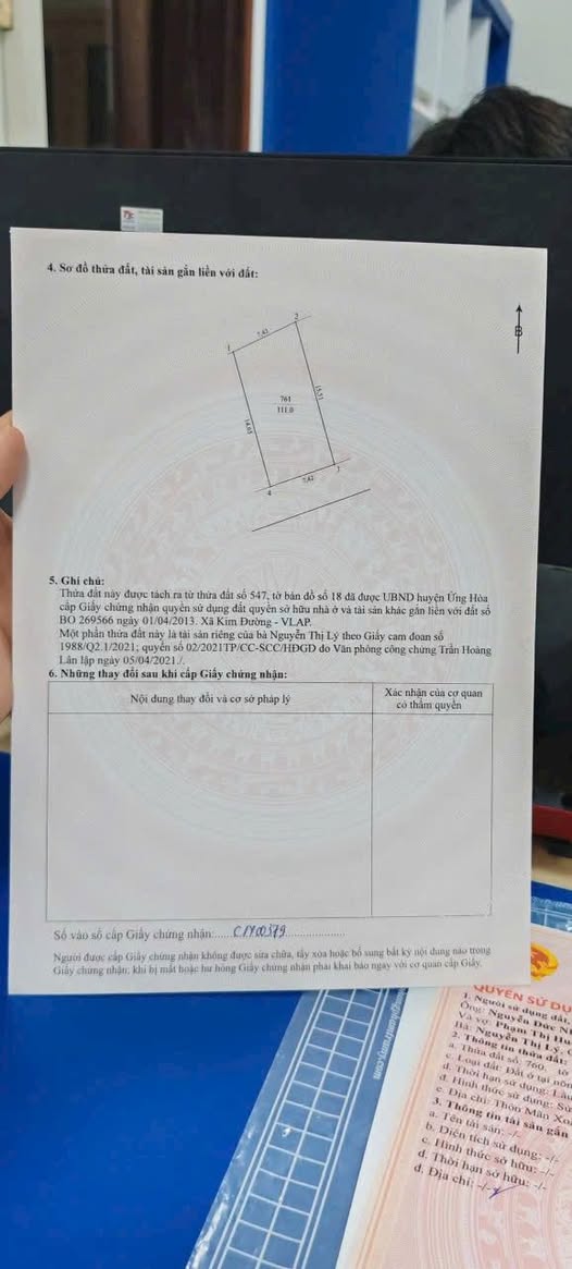 Bán gấp đất thổ cư 111m² tại thôn Mãn Xoan, Ứng Hòa - Đường ô tô tận nơi