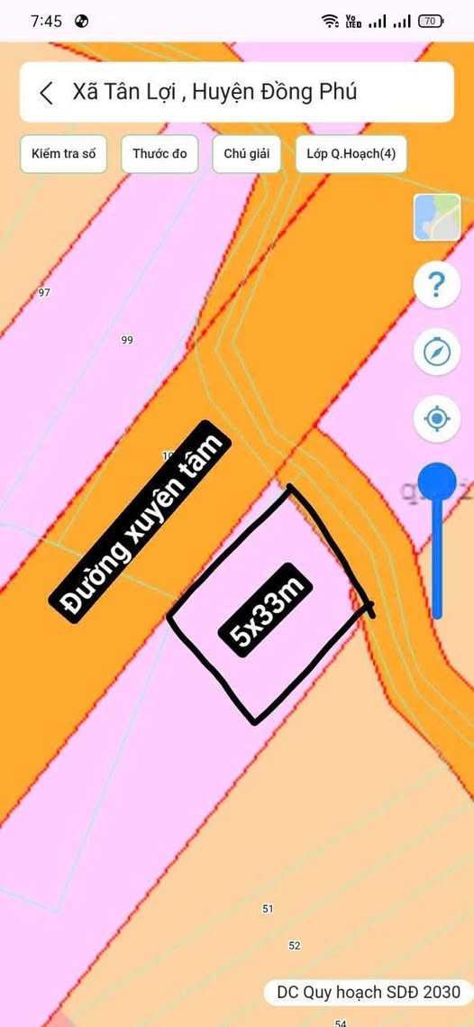 Đất vàng Đồng Xoài - Nền sạch sổ sẵn kề cận Xuyên Tâm