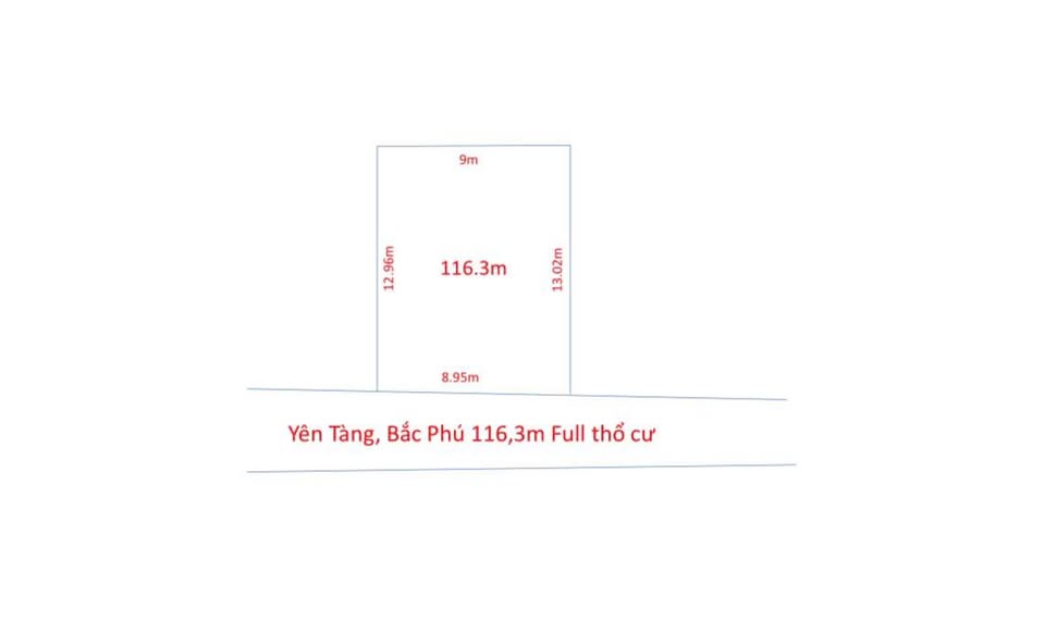 Bán gấp đất 116m2 mặt tiền 8.9m ngay Chợ Bắc Phú, Sóc Sơn