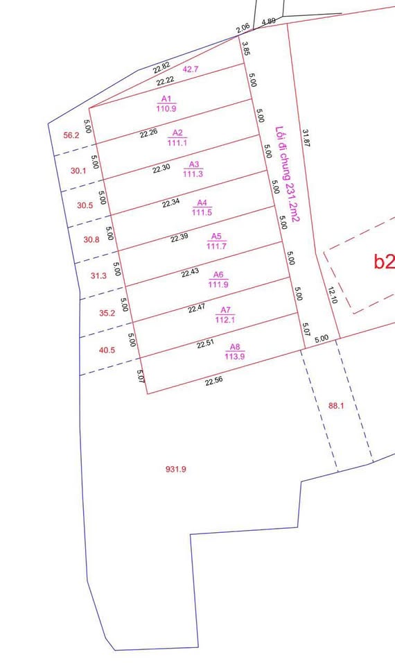 Đất Vĩnh Phúc: 112m² thổ cư, 80m² lưu không, 30m vỉa hè giá hời chỉ hơn 400 triệu