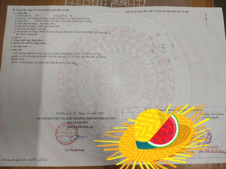 Đất vàng Kỳ Dương, Chương Dương - Mặt tiền 7m, ô tô tránh, gần ủy ban, trường học, chợ - Giá chỉ 2.17 tỷ