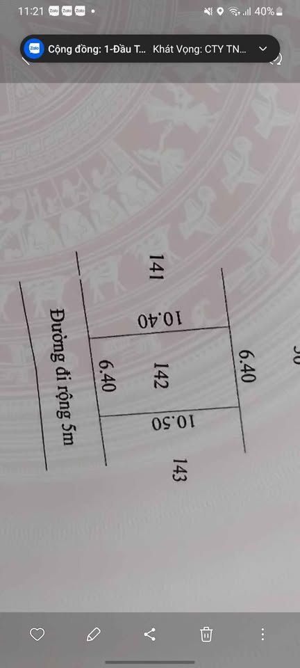 Bán đất 70m2 gần trung tâm Thành phố Huế, giá chỉ 650 triệu