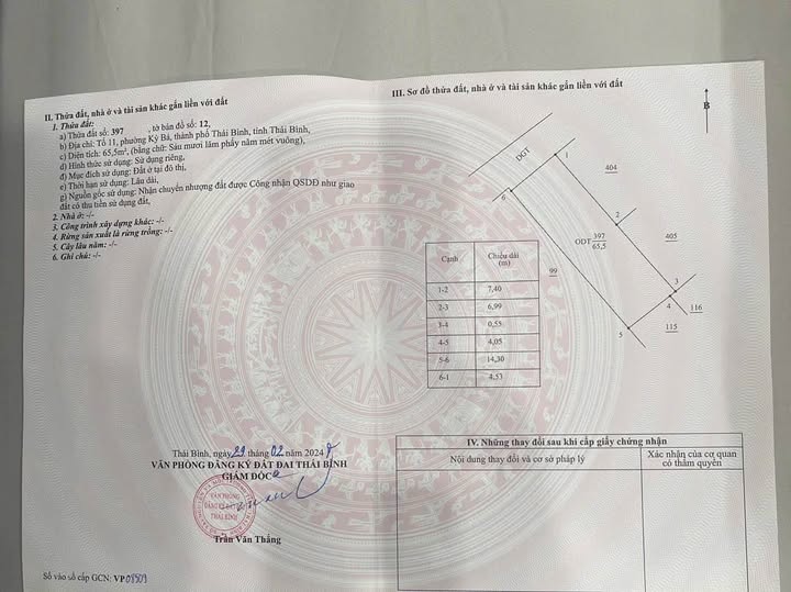 Nhà tâm huyết 65.5m², ngõ taxi, 20m ra Nguyễn Thái Học, Thái Bình