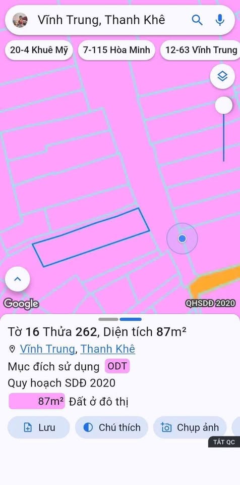 Bán đất tặng nhà cấp 4, 5 phòng trọ, kiệt 104 Lê Đình Lý, Đà Nẵng