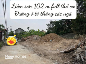 Đất vàng An Khoái, Liêm Sơn 102m2, mặt tiền 8m, ô tô thông thoáng - cơ hội đầu tư sinh lời